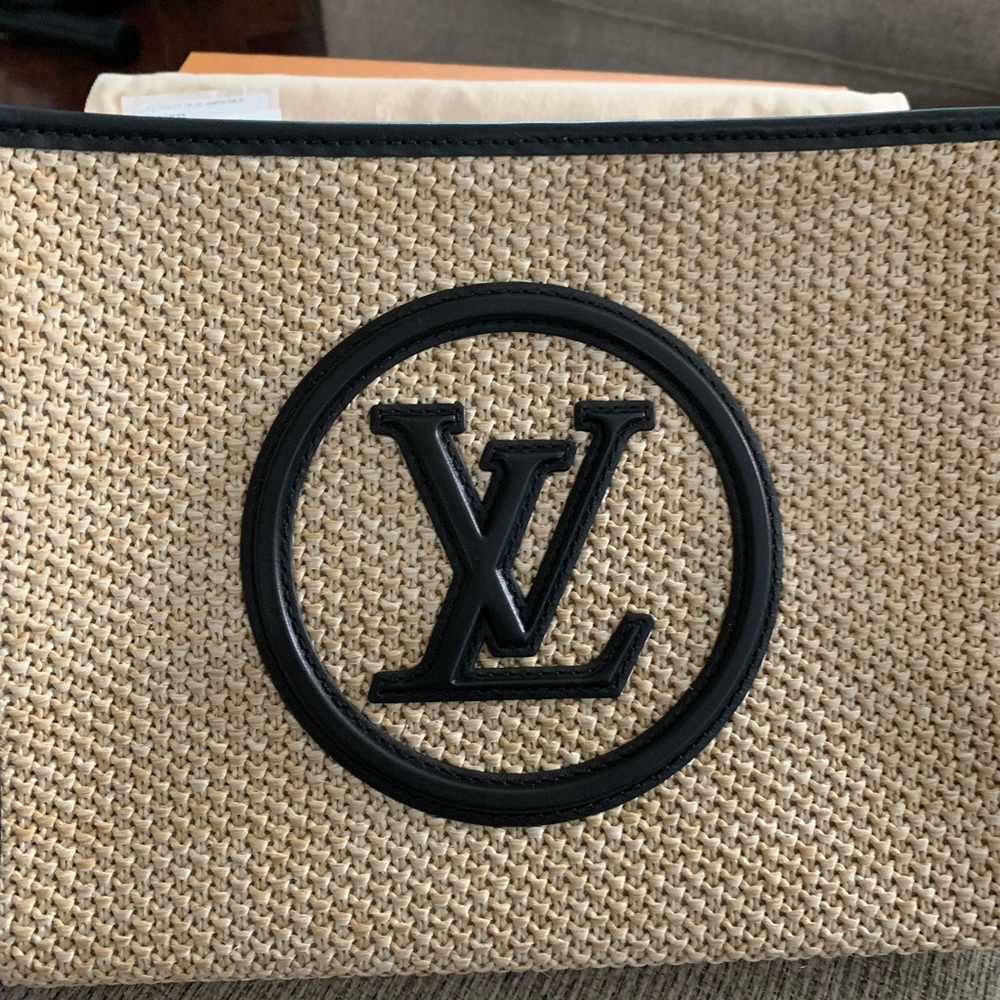 Louis Vuitton Toiletry raffia pouch on chain bag - Picture 3 of 12